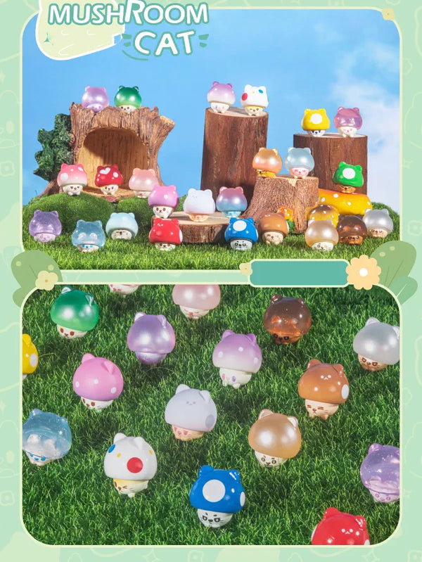 Mushroom Cat Mini Beans Series Toy