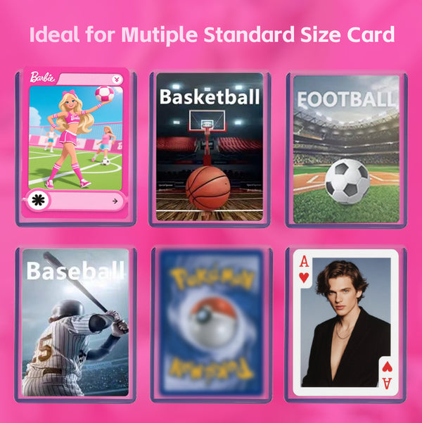 36-Pack Teemo Card Guardian 3" x 4" Top-Loading Baseball Card Protectors – Hard Plastic, Pink Packaging, Standard Top-Loading Card Holders for Sports & Trading Cards (35pt, 55pt, 75pt, 100pt, 130pt